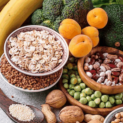 L-Arginine rich foods — nuts, seeds, legumes and whole grains, natural sources of the amino acid in Spartamax
